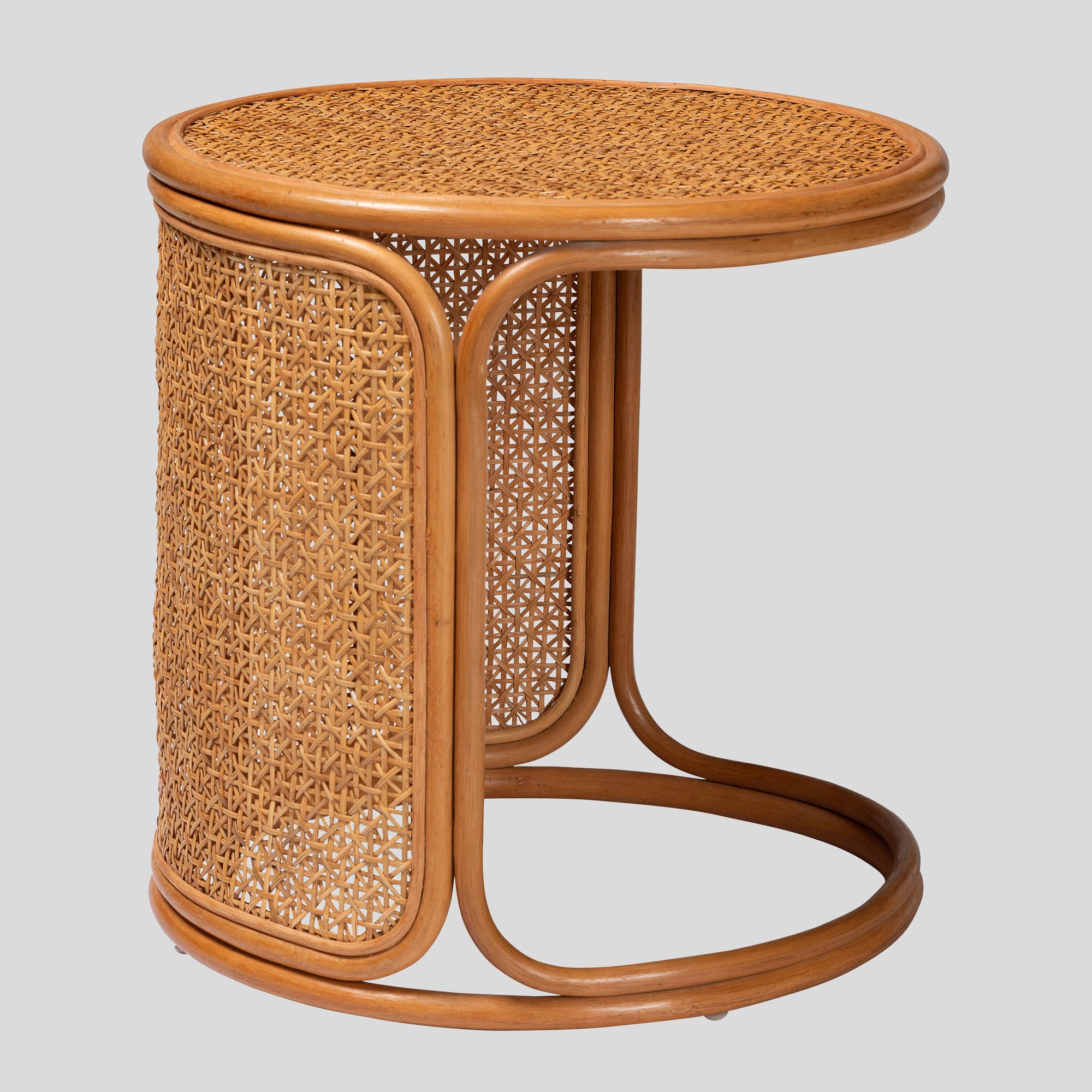 Triangle Rattan End Table Rattan End Table – bali & pari