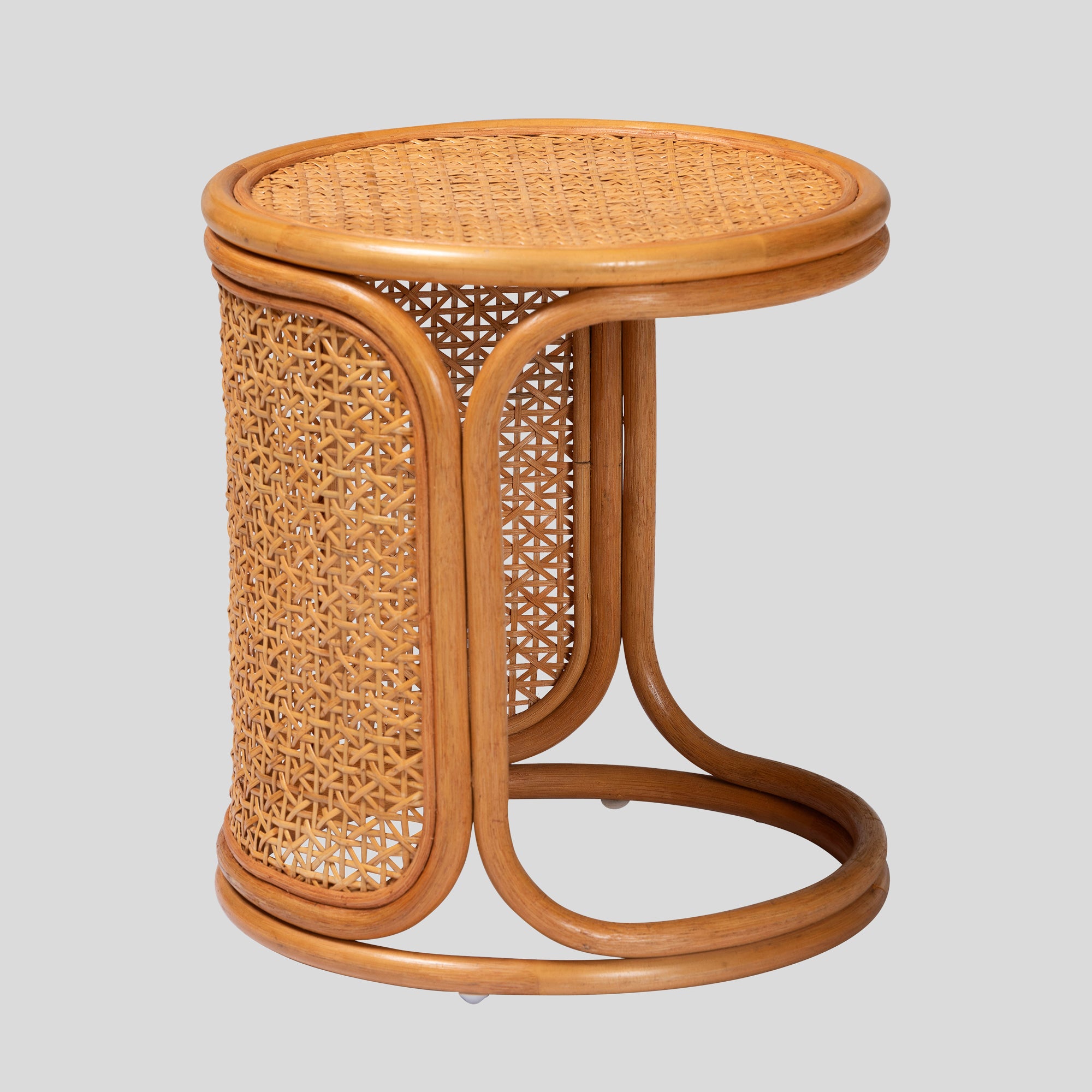 Triangle Rattan End Table Rattan End Table – bali & pari