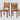 Isaac Seagrass and Wood 2-Piece Dining Chair