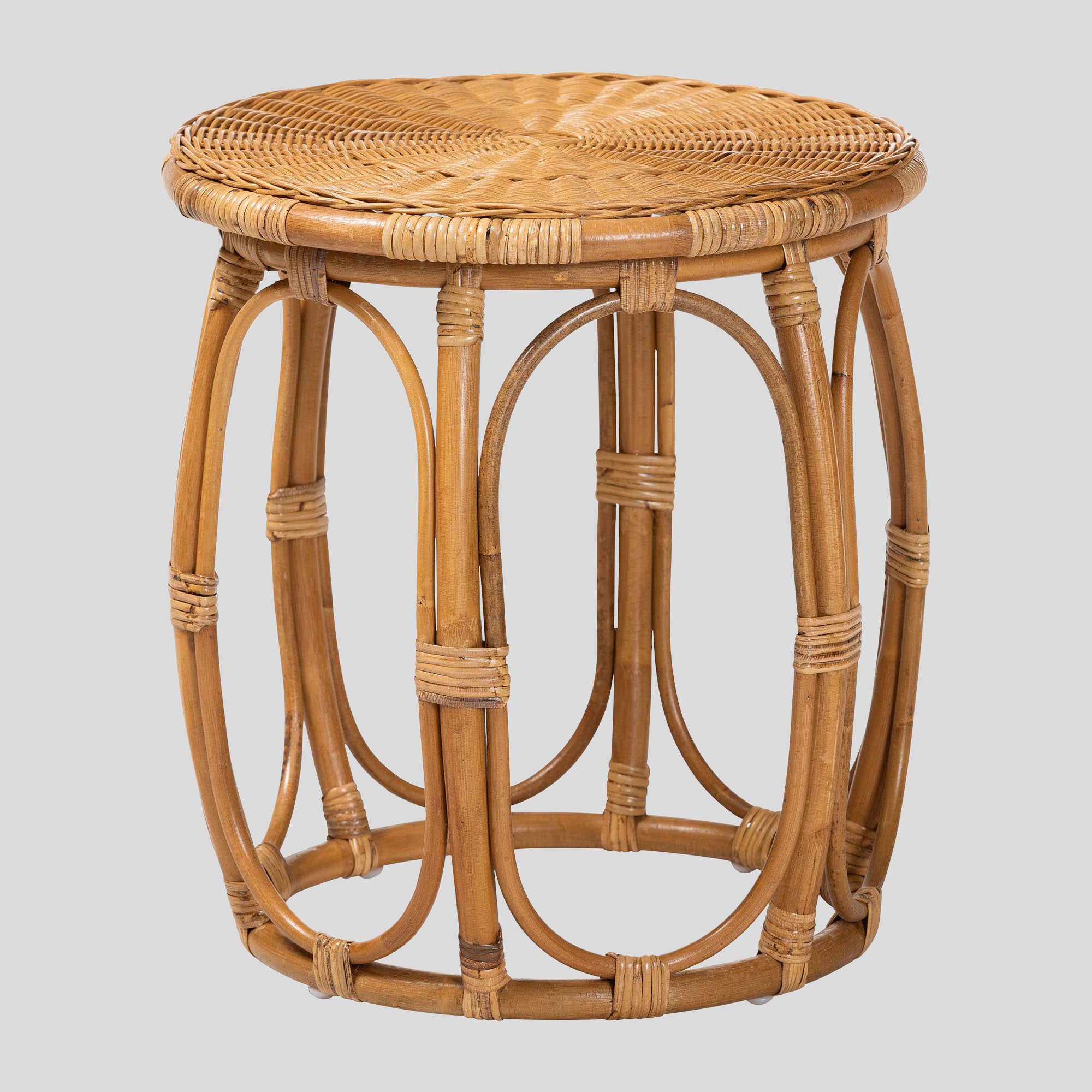 Triangle Rattan End Table Bohemian Rattan End Table – bali & pari