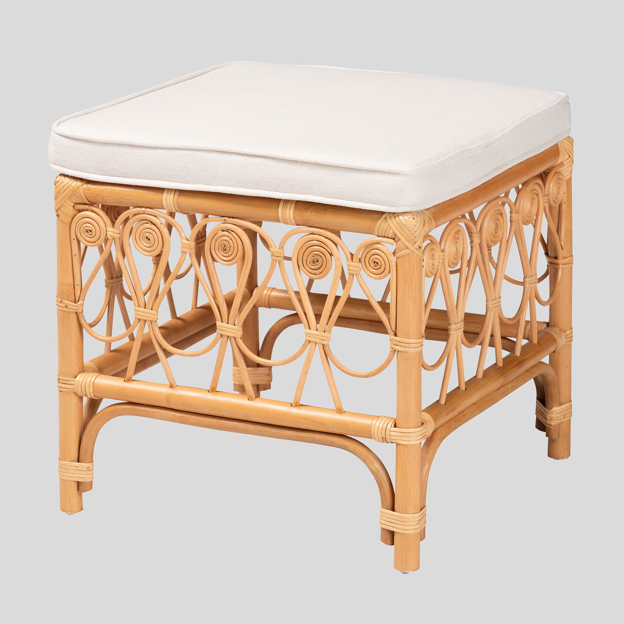 Modern Bohemian Footstool – bali & pari